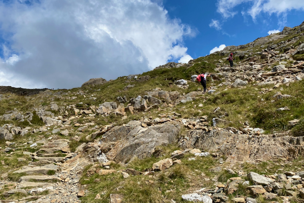 Snowdon Watkin Path - rocky path